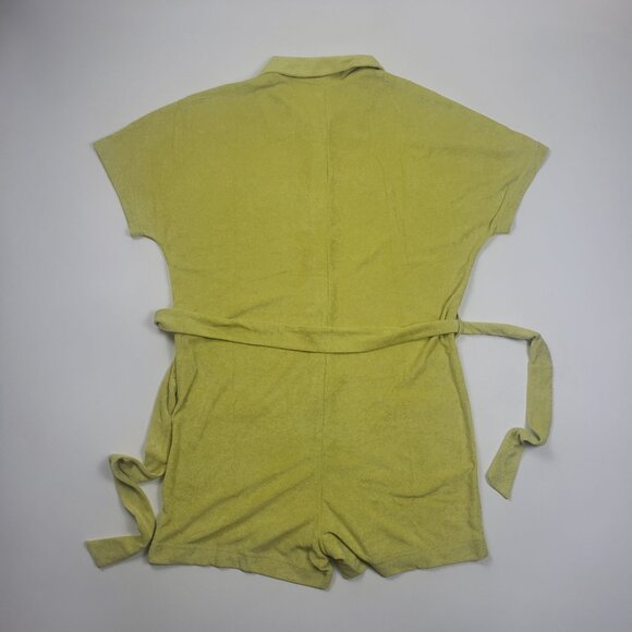 Andie The Button Up Romper Honeysuckle Womens Medium Beach Resort Vacay Wear NWT - Picture 14 of 16